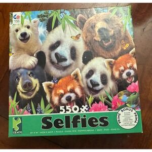 Selfies Assorted Bears 550 Pc. Jigsaw Puzzle, New-Sealed Box!